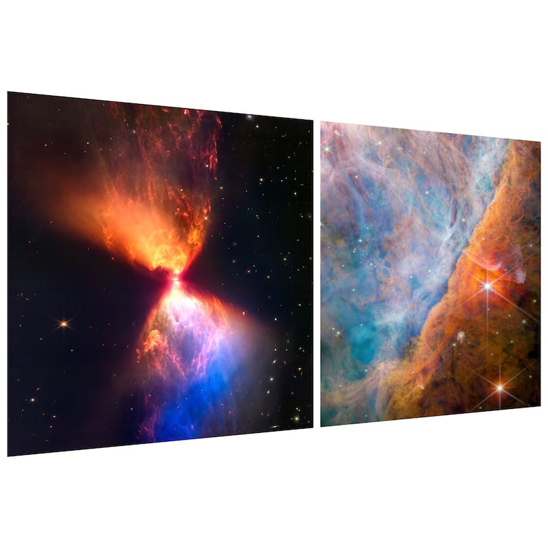Empire Art Direct Celestial Wonders Printed Tempered Glass Wall Art - Multi-Color