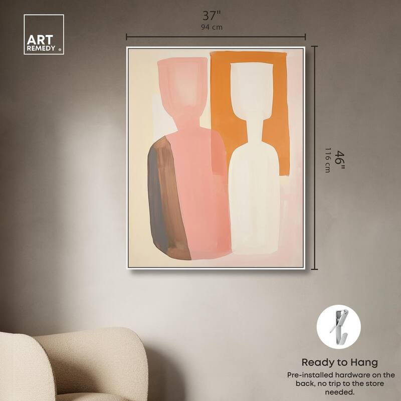 Peach Echoes II Canvas by Art Remedy