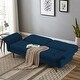 preview thumbnail 24 of 41, Modern Solid Wood Frame Tufted Sofa Bed with Adjustable Armrest