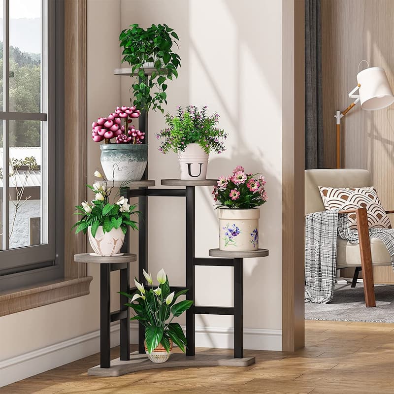 Corner Plant Stand Indoor 6 Tiered Plant Shelf Flower Stand