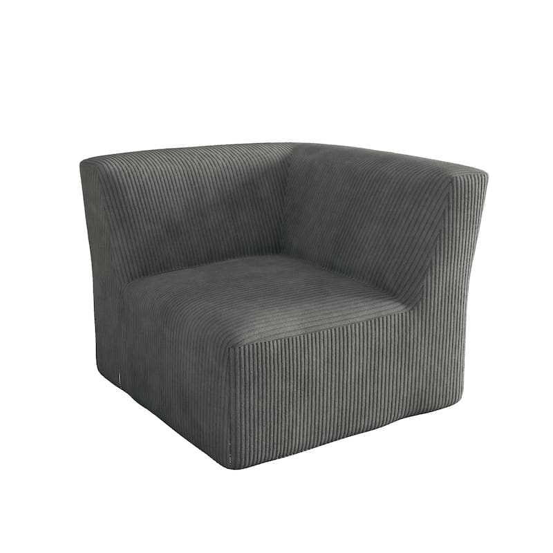 Modern 35" W Upholstered Fully Sponge Molded Accent Chair