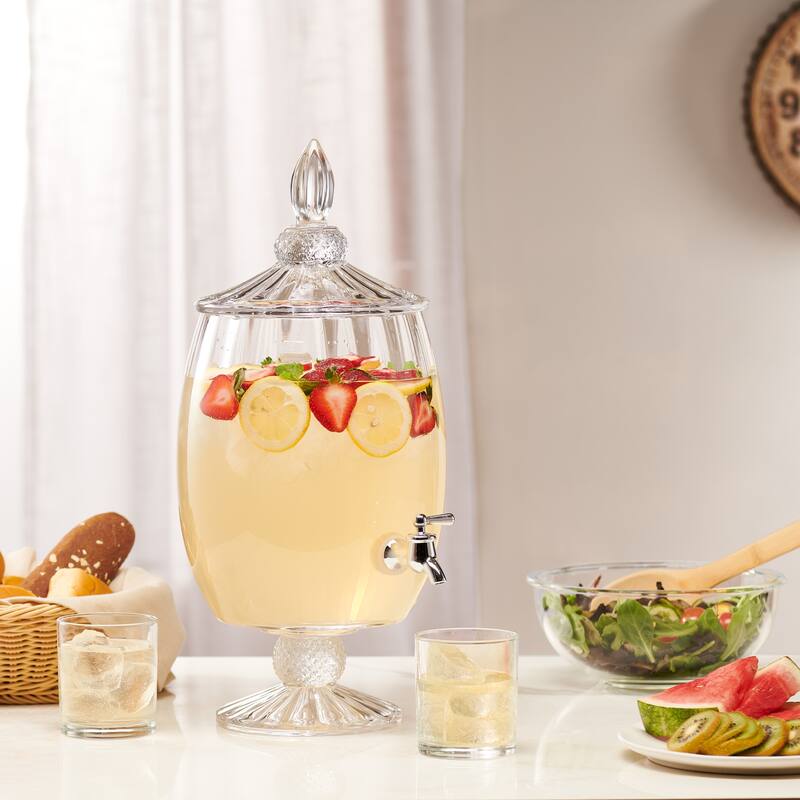 Fifth Avenue Madison Optic Glass Beverage Dispenser Bed Bath & Beyond 28373944