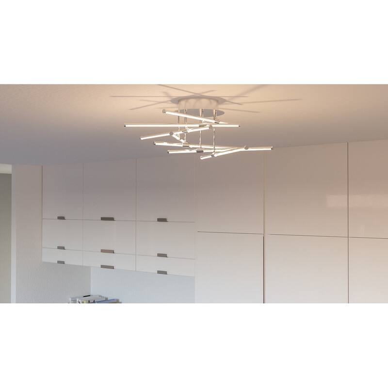 Lightshow 6-Light Semi-Flush Mount in Polished Chrome - Polished Chrome