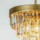 preview thumbnail 3 of 6, 3-Light 13" Cone Shape 4-Tier Crystal Chandelier