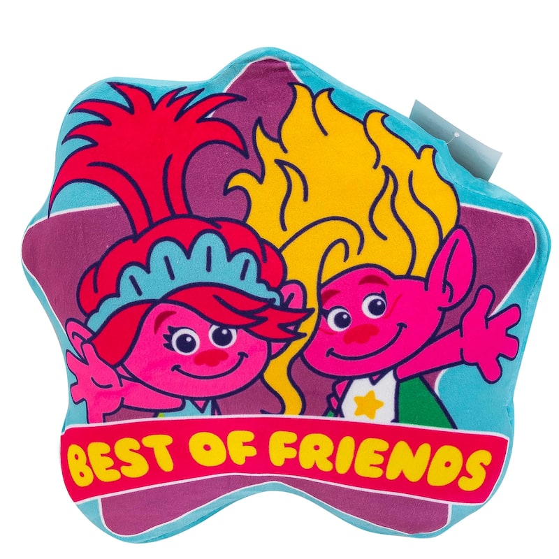Trolls 3 Best Of Friends Travel Cloud Pillow - Blue