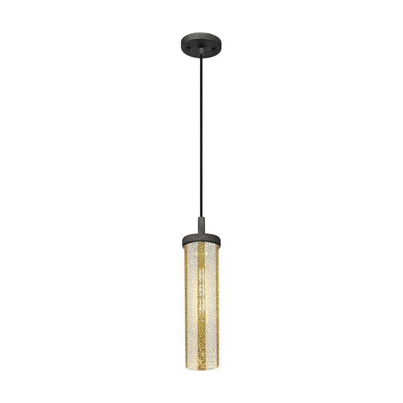 Innovations Lighting 471-1P-16-5 Lincoln Pendant Lincoln 5" Wide Mini - Weathered Zinc / Mercury
