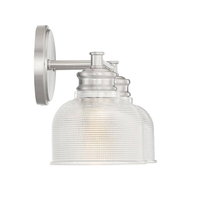 Meridian M80034 2 Light 16" Wide Bathroom Vanity Light with Halophane