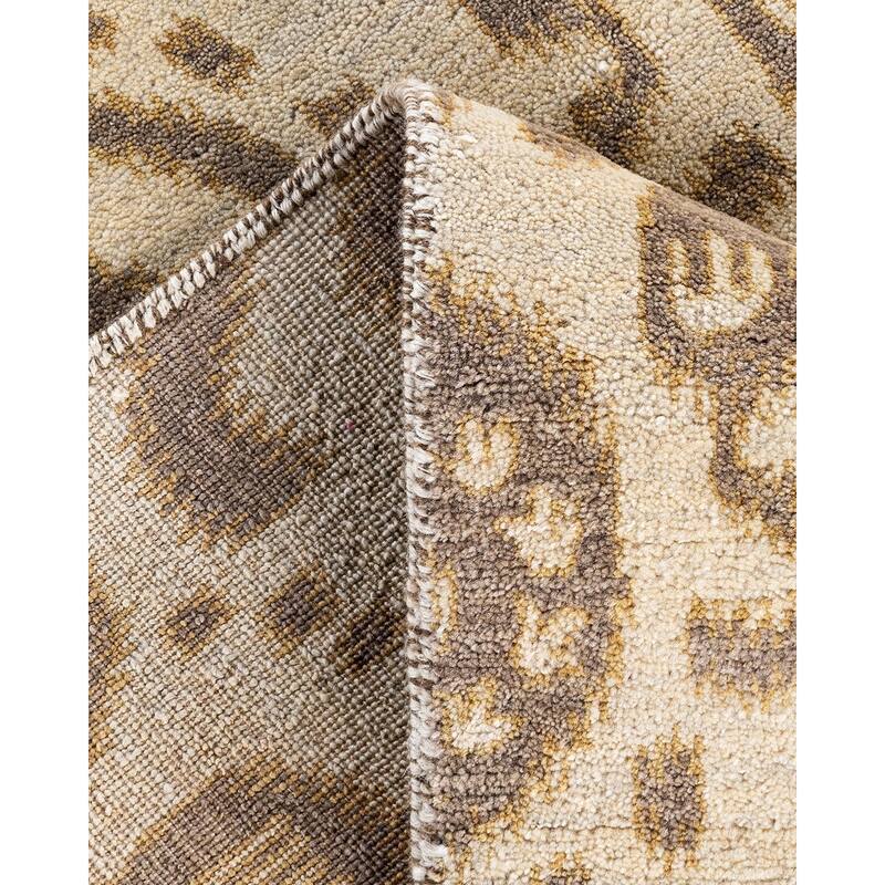 Ikat One-of-a-Kind Hand-Knotted Area Rug, Beige - 8' 3" x 10' 2"