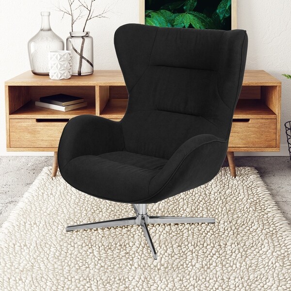Home and Office Retro Swivel Wing Accent Chair. Opens flyout.