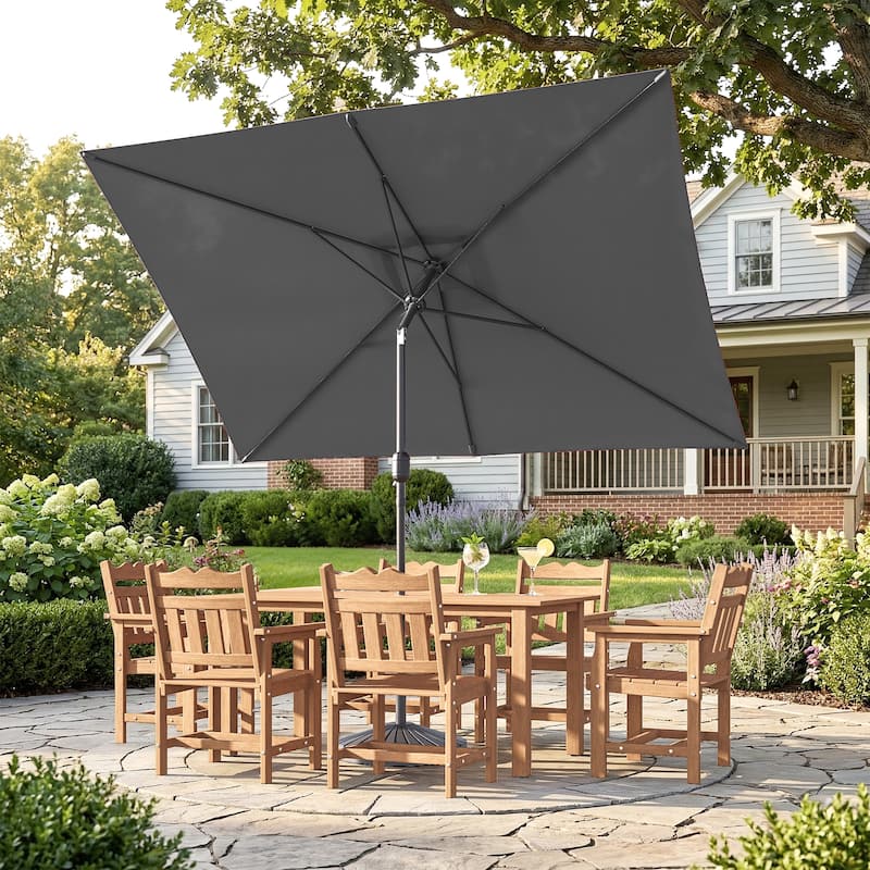 coral coast 10 ft steel offset patio umbrella Coral Coast Umbrella