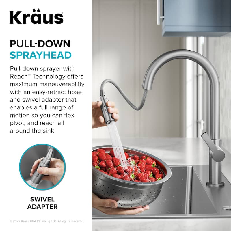 Kraus KCL-1706 Standart Pro 33" Undermount Single Basin Stainless