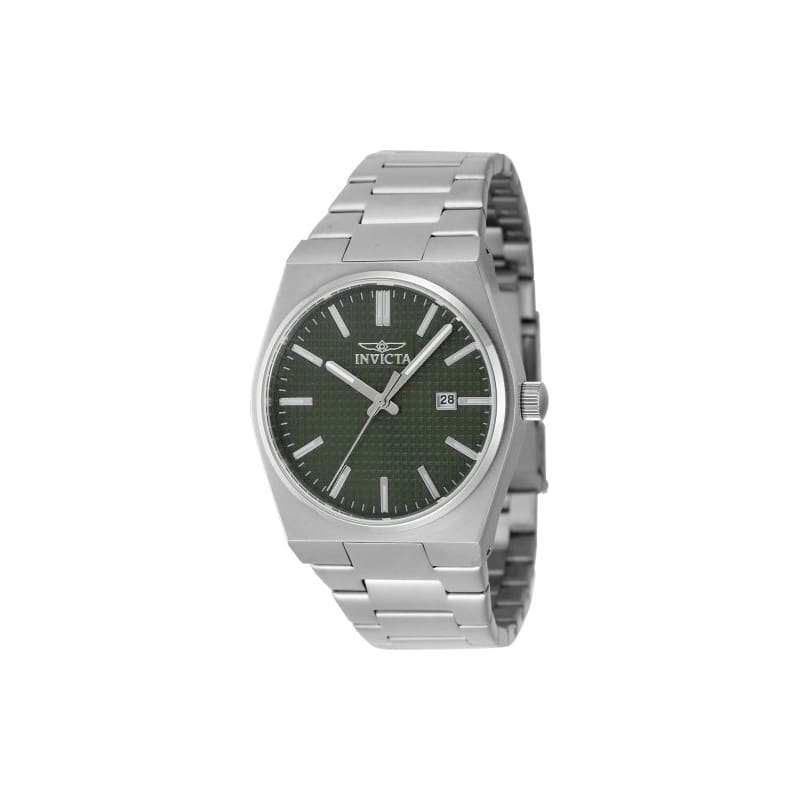 Invicta Men's 48392 Speedway Quartz 3 Hand Green Dial Watch
