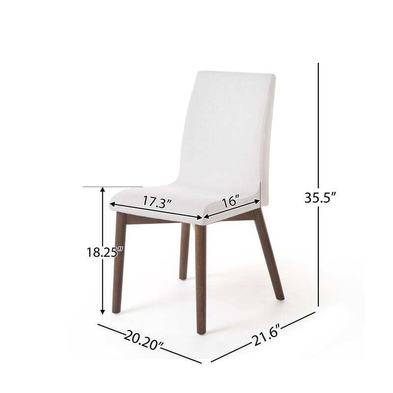 Orrin Mid-Century Fabric Dining Chair (Set of 2) by Christopher Knight Home