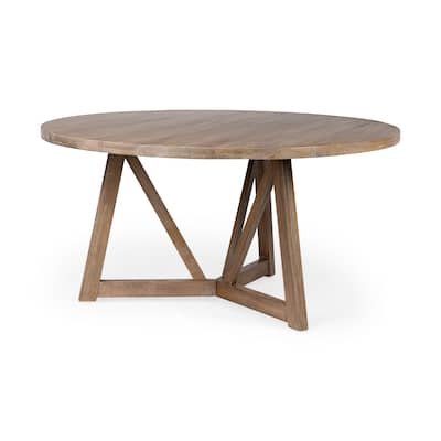 Legolas II Medium Brown Solid Wood Dining Table