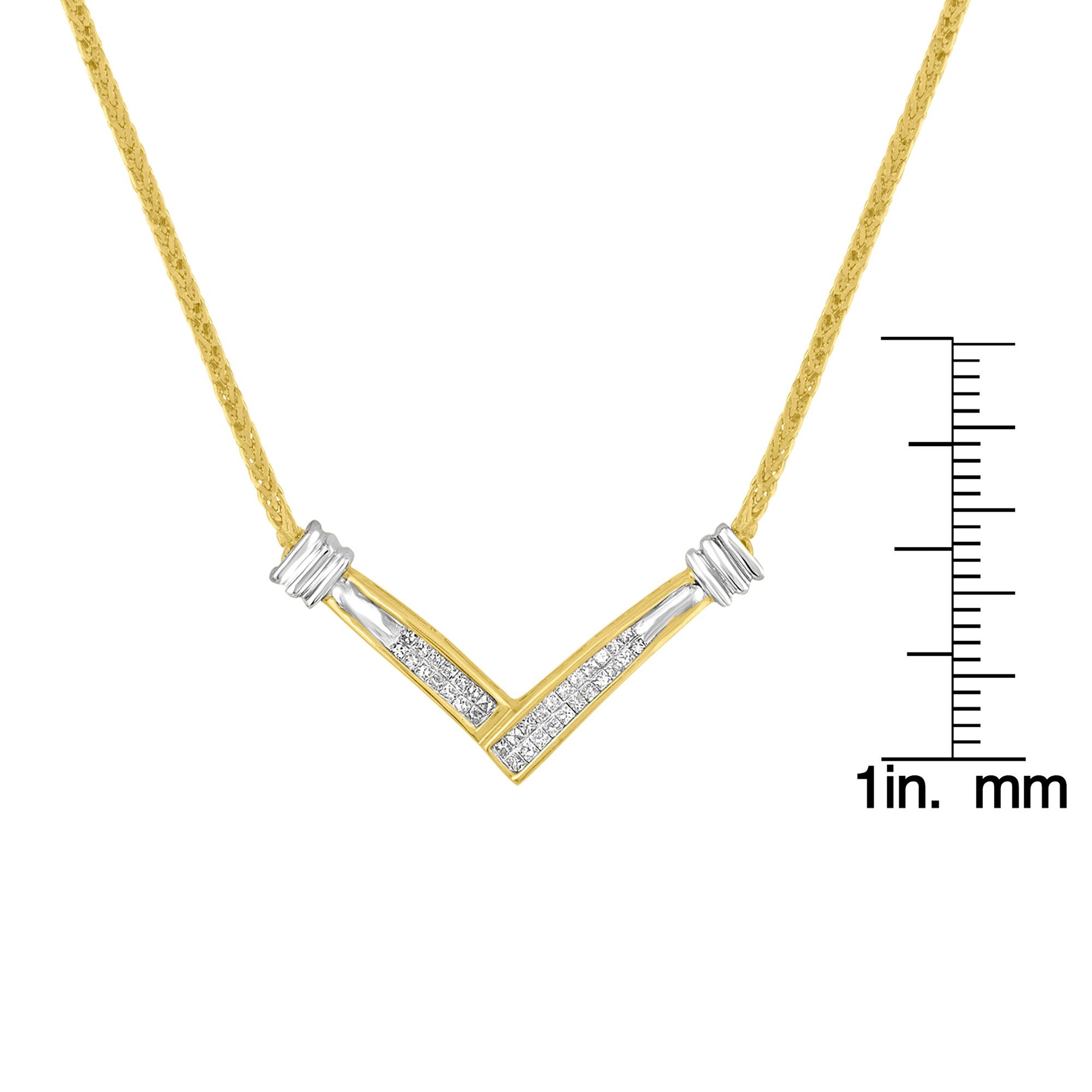 V shaped gold pendant clearance