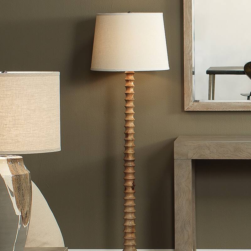 Jamie Young Revolution 1-Light Wood Floor Lamp