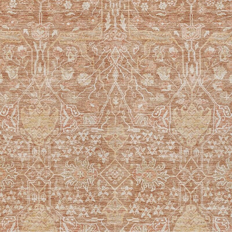 HomeRoots Floral Transitional Rectangle Outdoor Rug