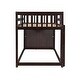 preview thumbnail 7 of 7, Espresso Pine Wood Bunk Bed with 4 Drawers, 3 Shelves, and Built-in Ladder