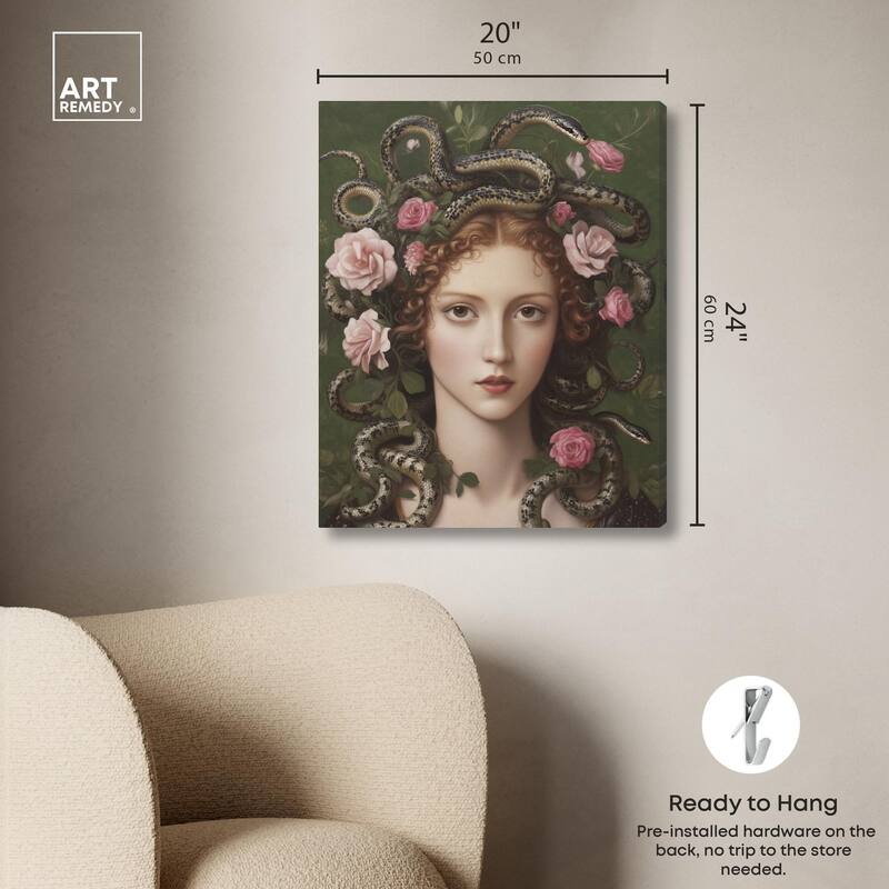 Medusa Canvas by Art Remedy, Gallery Wrapped