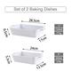 MALACASA Series Bake.Bake, Rectangle Porcelain Bakeware Set