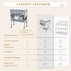 preview thumbnail 8 of 23, Foldable Baby Changing Table with 2 Drawers