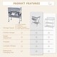 preview thumbnail 5 of 3, Portable Baby Diaper Changing Table with Drawers - N/A