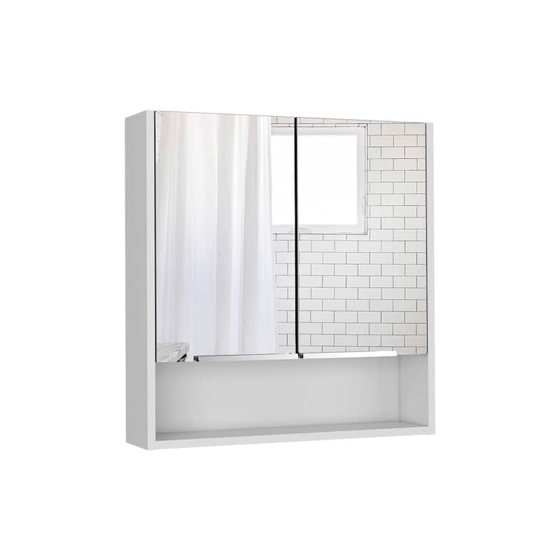 Medicine Cabinet With Mirror And Three Internal Shelves