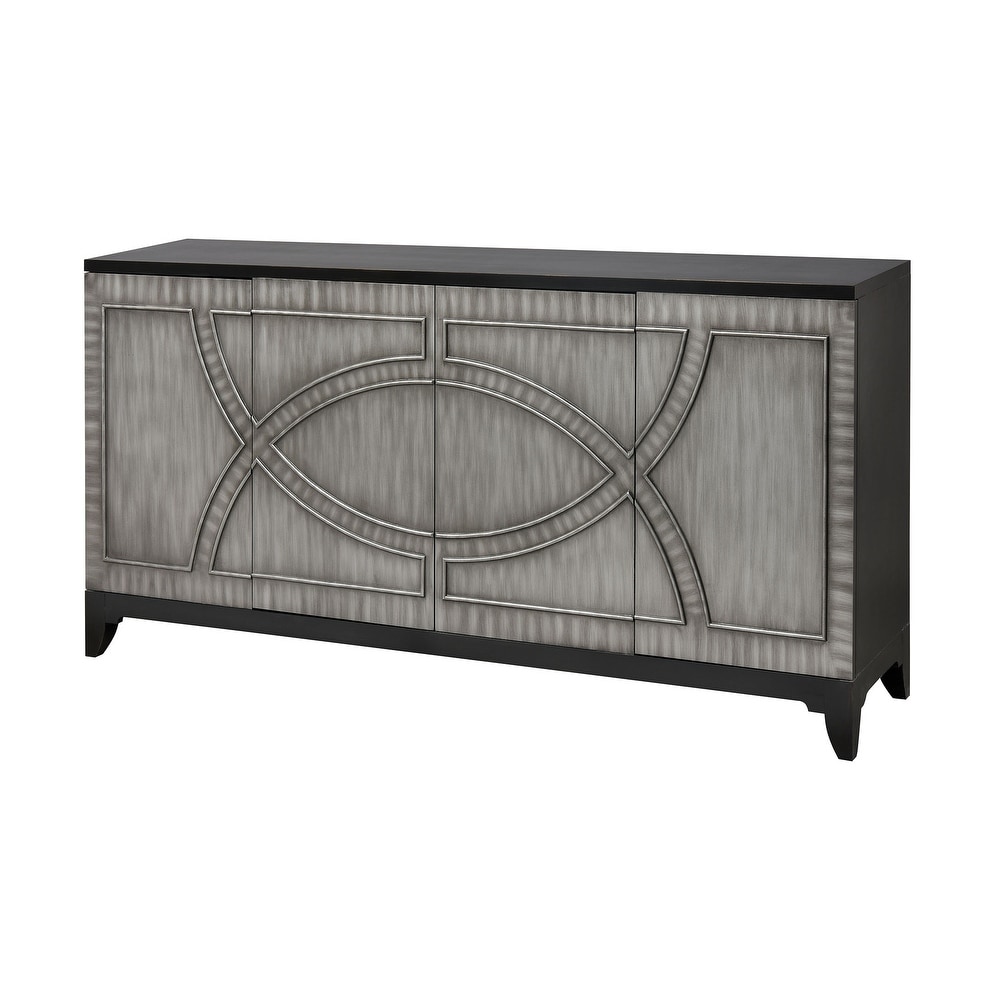 Elk Home De Longpre Credenza (Antique Silvered Gray)