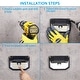 preview thumbnail 5 of 20, 2 Pack LED Solar Security Light with Motion Sensor, Outdoor Flood Wall Sconce
