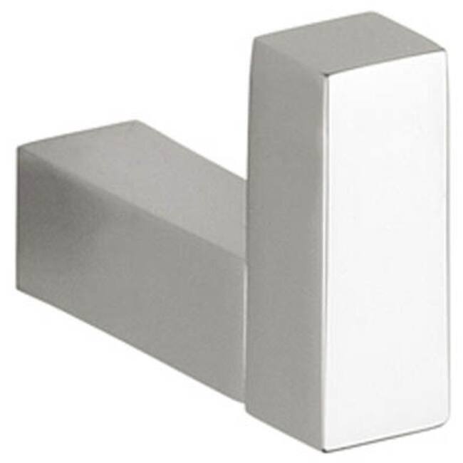 WS Bath Collections Quadra Simple Single Robe Hook - Polished Chrome
