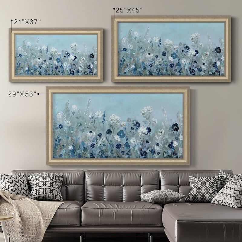 Teal Light Garden Premium Framed Canvas- Ready to Hang