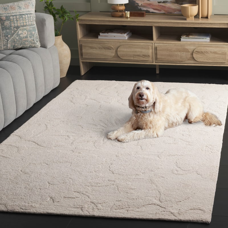 SAFAVIEH Handmade Blossom Chisato Contemporary Wool Rug