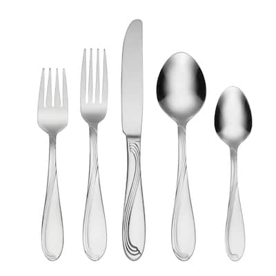 Oneida Cresta 90 Piece Everyday Flatware Set, Service For 12