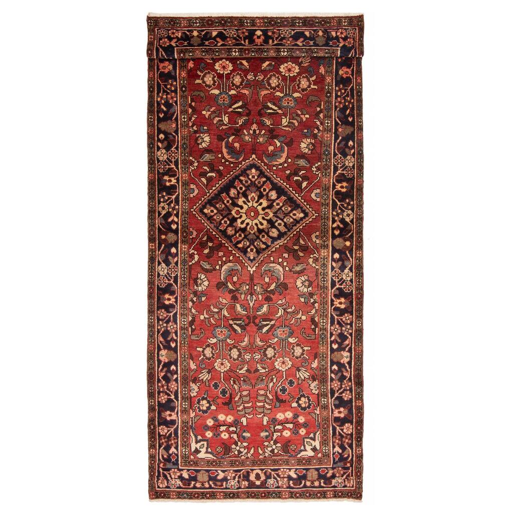 ECARPETGALLERY Hand-knotted Anadol Red Wool Rug - 3'10 x 9'10