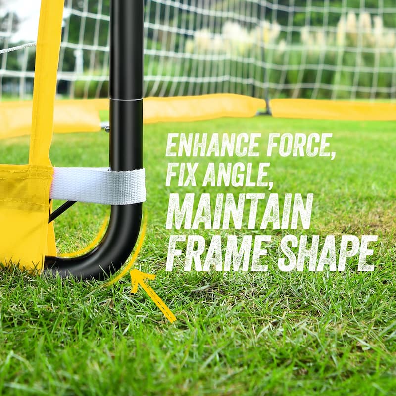 12 x 6 FT Portable Soccer Goal Soccer Net for Backyard