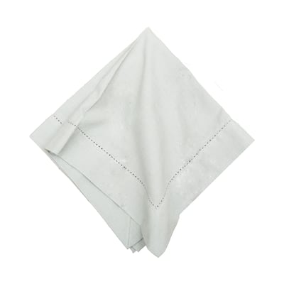 Hemstitch Solid Slate Grey Napkin, Set of 6