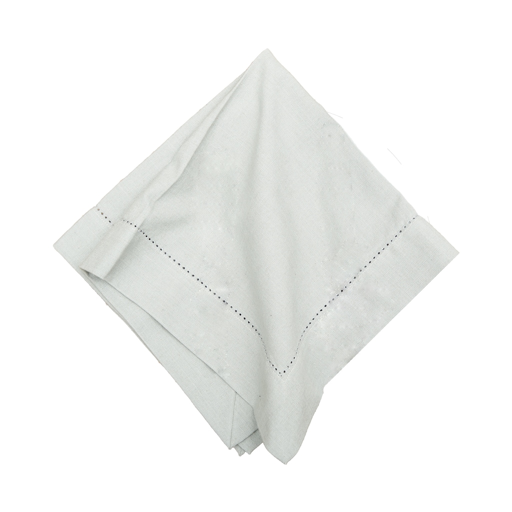 Hemstitch Solid Slate Grey Napkin, Set of 6