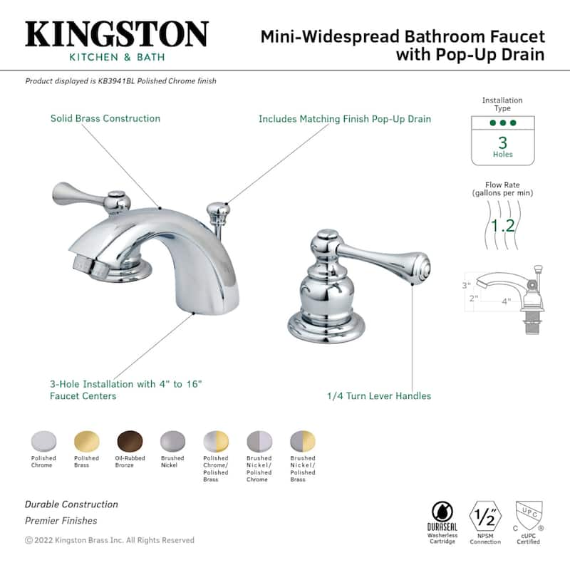 Vintage Mini-Widespread Bathroom Faucet