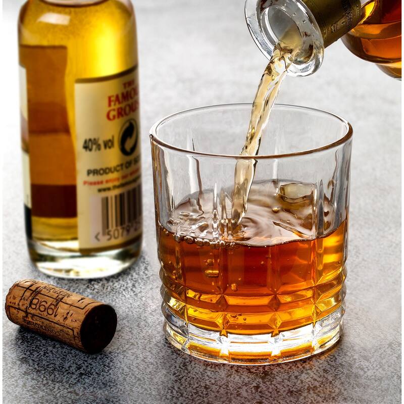 Lorren Home Trends 11 OZ Double Old Fashion Glass, Set of 6