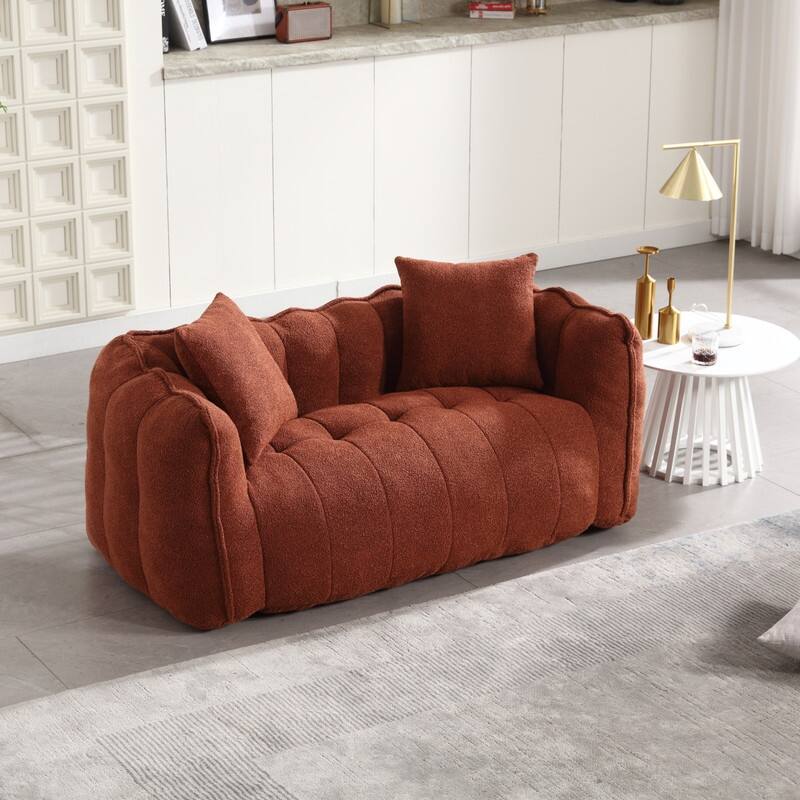 66.1''W Soft beanbag chair with high resilience foam