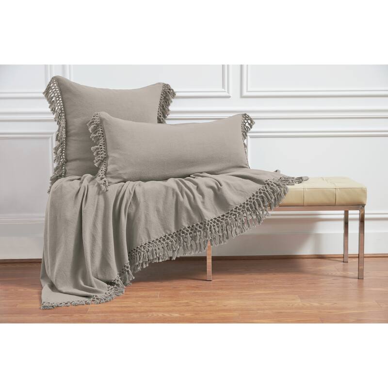 26" x 26" Lavato Oyster Cotton Euro Sham - Machine Washable