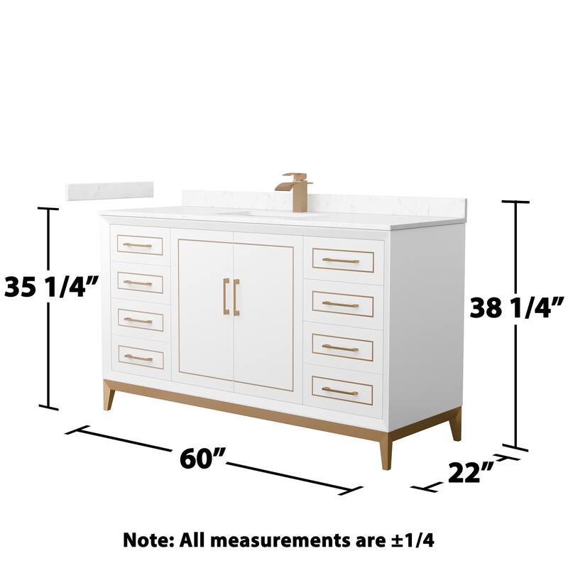 Wyndham Collection WCH515160S-VCA-UNSMXX Marlena 60" Free Standing