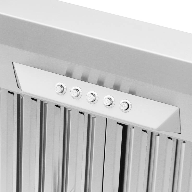 Cosmo 36 in. Ducted Under Cabinet Range Hood in Stainless Steel with Push Button Controls, LED Lighting and Permanent Filters