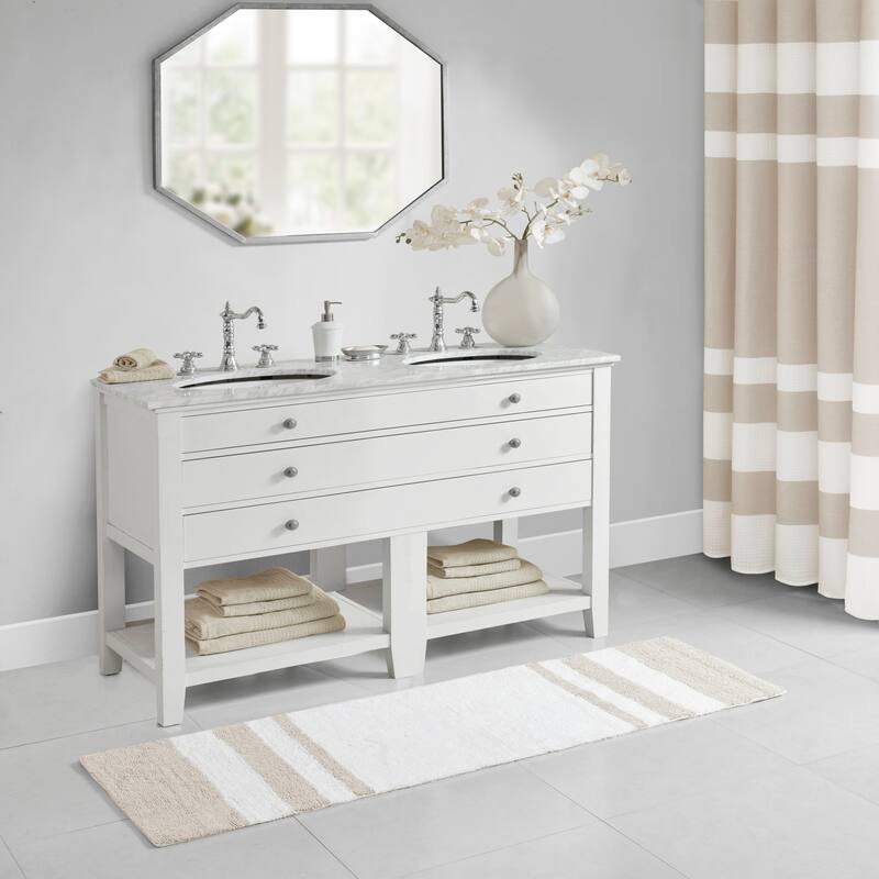 Madison Park Spa Cotton Reversible Bath Rug