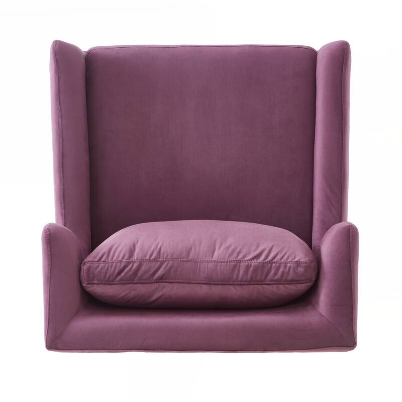 Modern Armchair Velvet Accent Chair Reading Chair Single Sofa Chair for Living Room