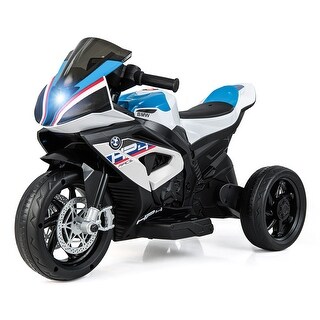 Gymax 12V Kids Ride on Motorcycle Licensed BMW 3 Wheels Electric Toy