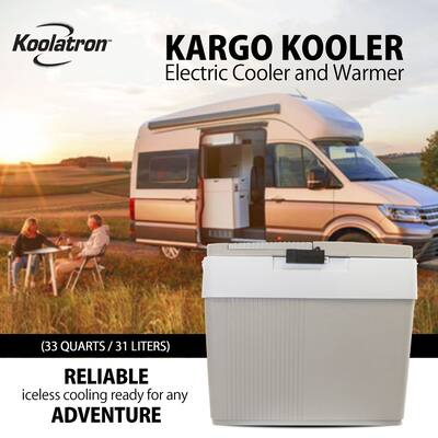 Koolatron Thermoelectric Iceless 12V Cooler/Warmer 33 qt (31 L), w/ DC Cord, Made in North America