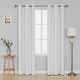 preview thumbnail 11 of 86, Deconovo Decorative Silver Diamond Curtains (2 Panel) 42x95 Inch-2PC - Greyish White