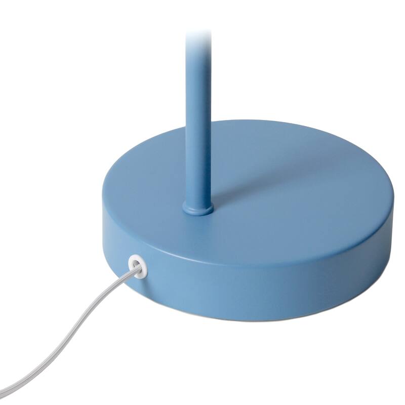 Looped Neck Desk Lamp with Adjustable Cone Shade - 16" - Blue