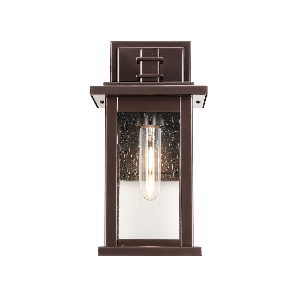 Brown Outdoor Oil Rubbed Bronze Wall Lamp Without Bulb